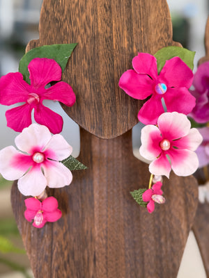Bloom- 3 Flowers, add Shell -Magenta