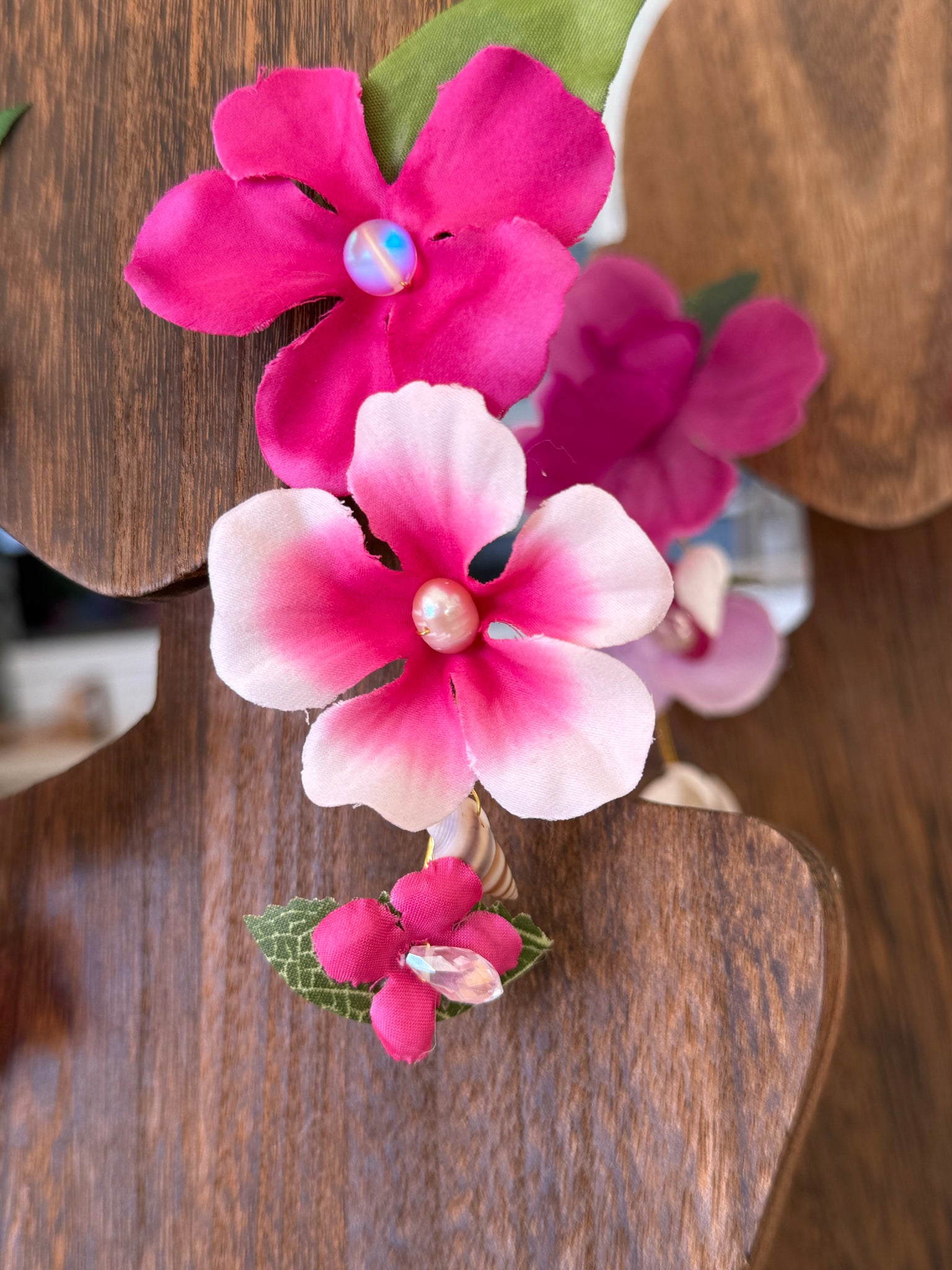 Bloom- 3 Flowers, add Shell -Magenta
