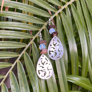 MOP Carved Teardrops
