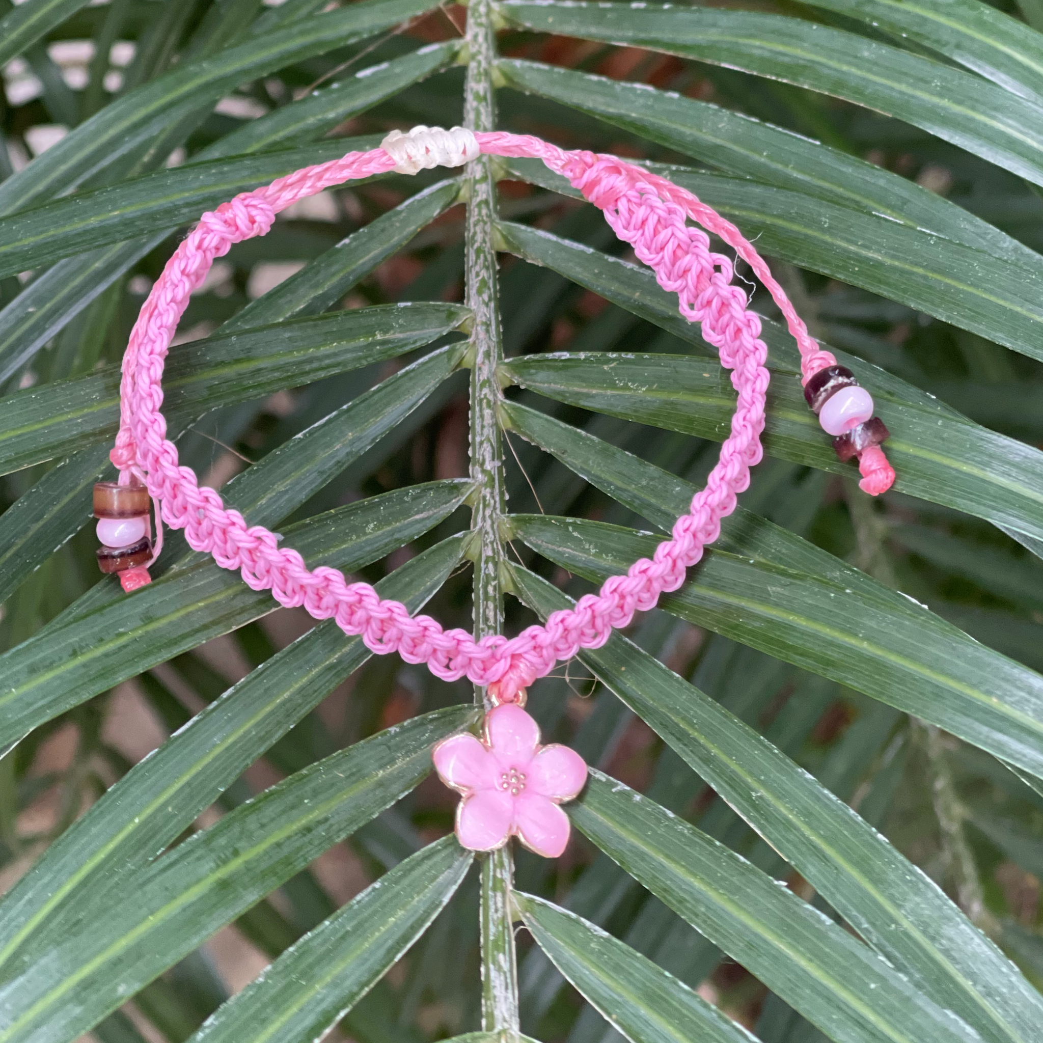 Pink HIbiscus Hula Arm Stack