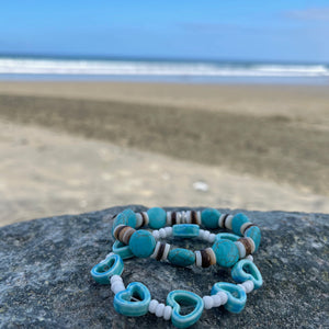 Turquoise Hearts and Circles