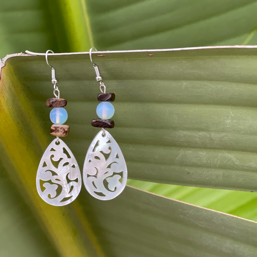 MOP Carved Teardrops