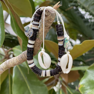 Beachy Bracelet/Anklet/Necklace with Abalone and Shells