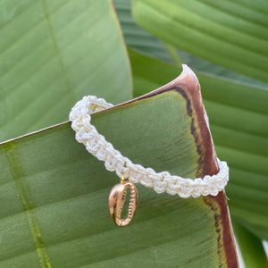 Knotted Cowrie Bracelet