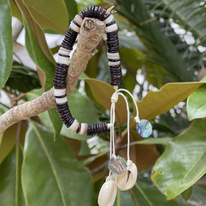 Beachy Bracelet/Anklet/Necklace with Abalone and Shells