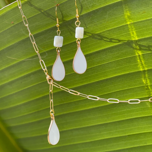 White Water Drop Necklace
