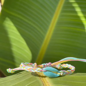 Pretty Pastels Cowrie Bracelet