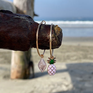 Mismatched Ocean Hoops