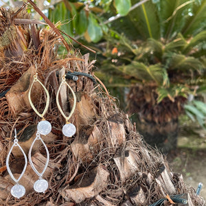 Cat Eye Flat Pearl Drops