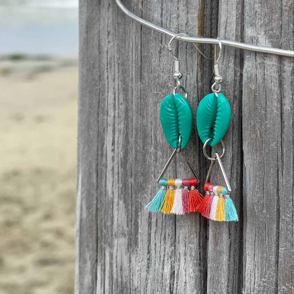 Tropical Fan Earrings