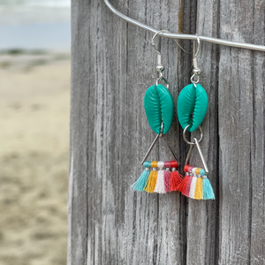 Tropical Fan Earrings