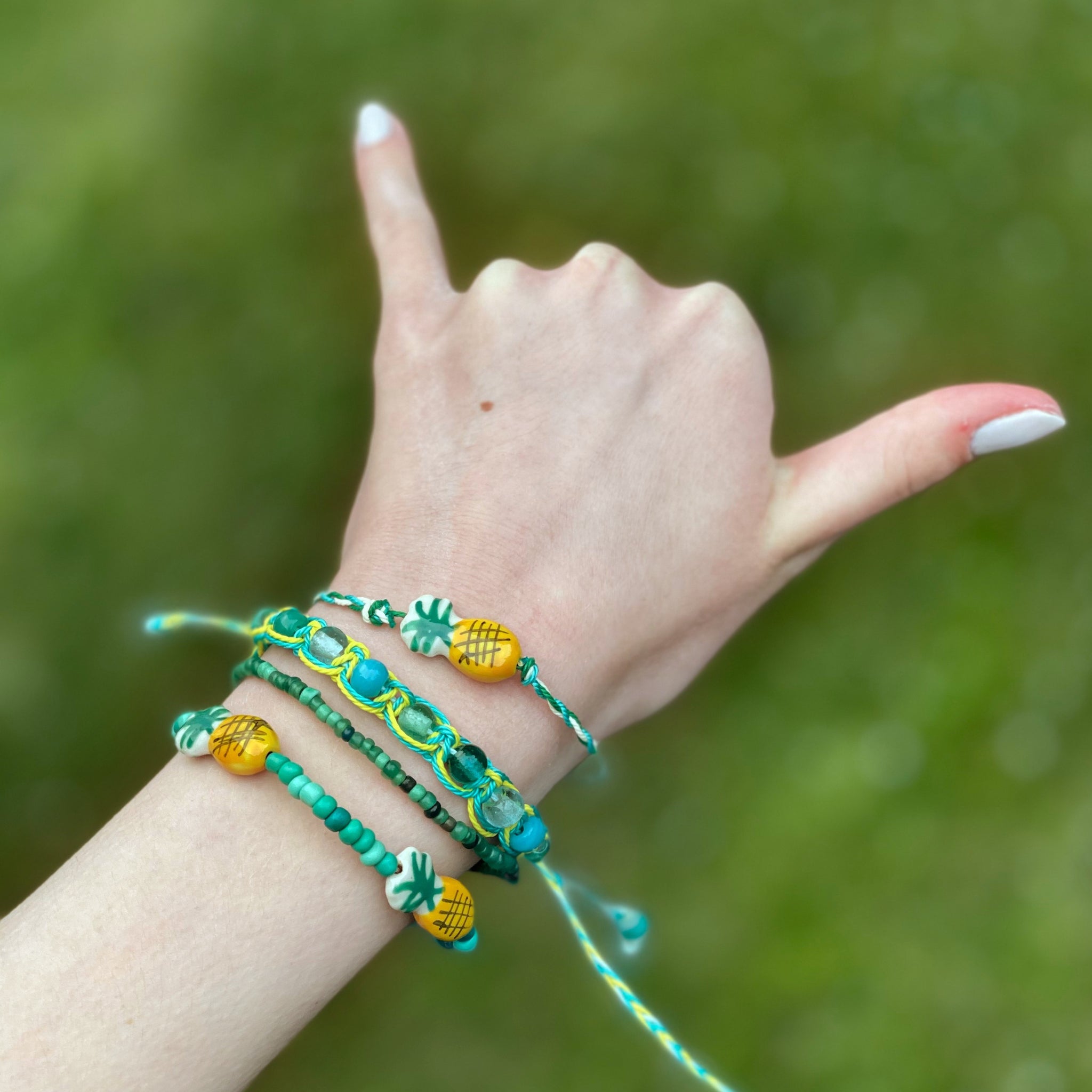 Pineapple Bracelet Stack