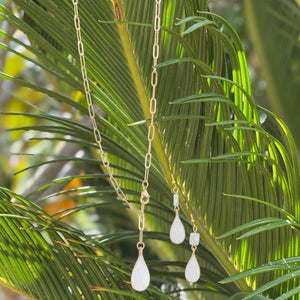 White Water Drop Necklace
