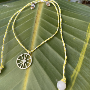 Lemon Wheel Necklace