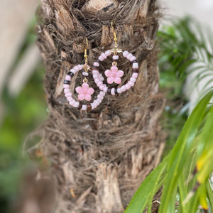 PInk Hibiscus Hula Hoops