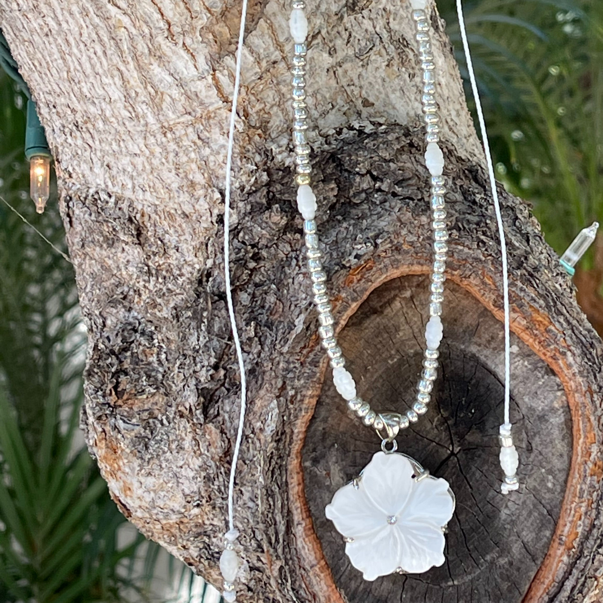 MOP Flower Necklace