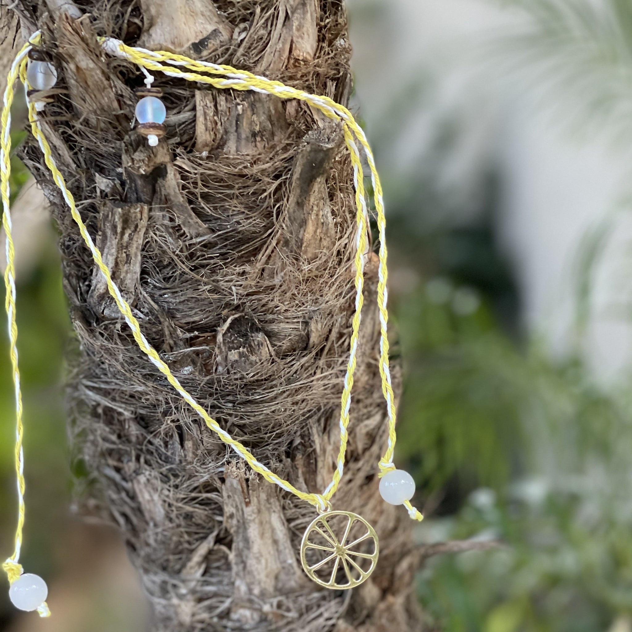 Lemon Wheel Necklace