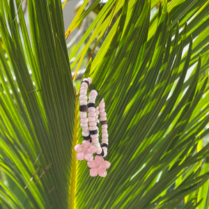 Pink Flower Hawaiin Hoops
