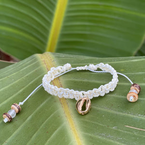 Knotted Cowrie Bracelet