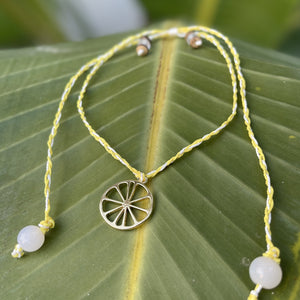 Lemon Wheel Necklace