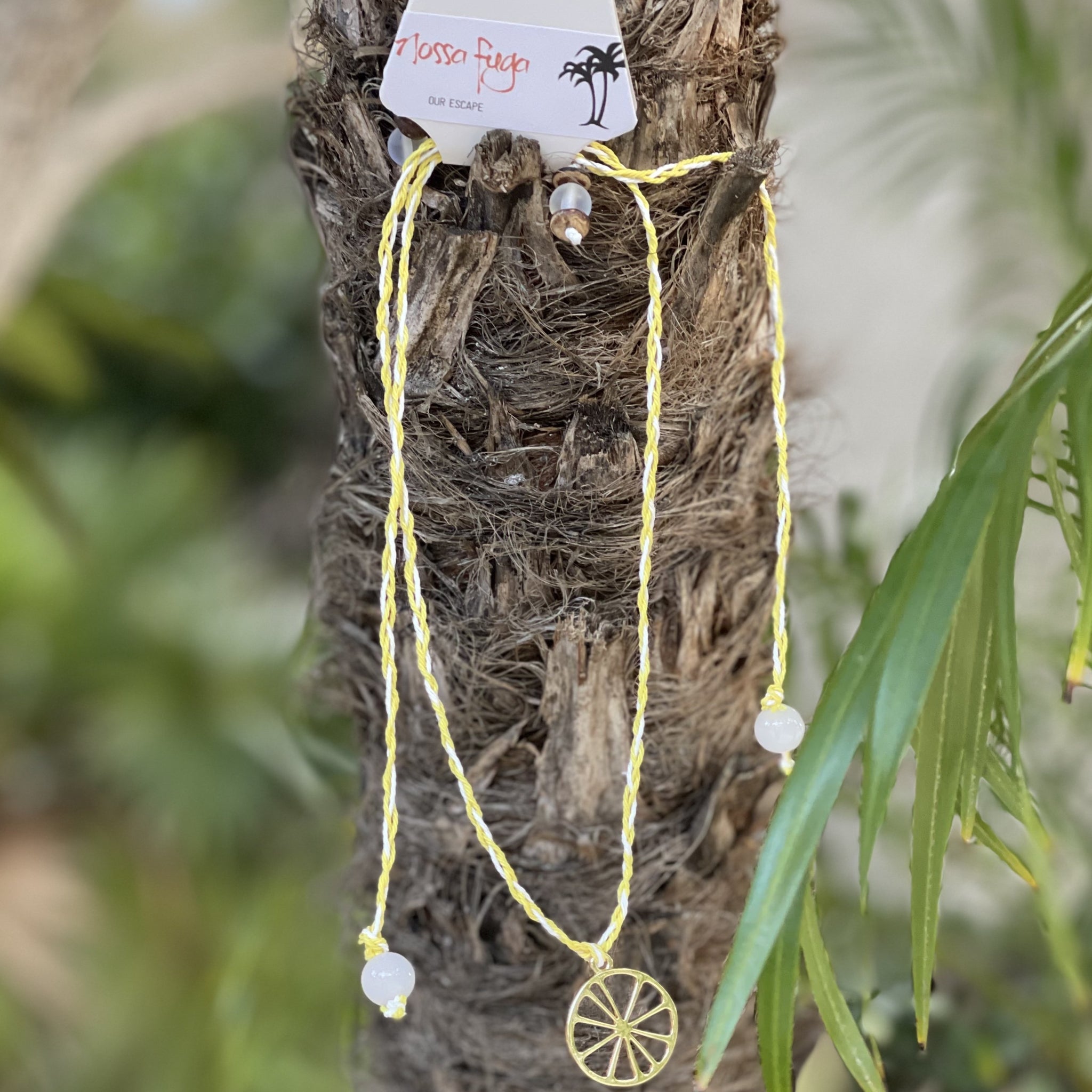 Lemon Wheel Necklace