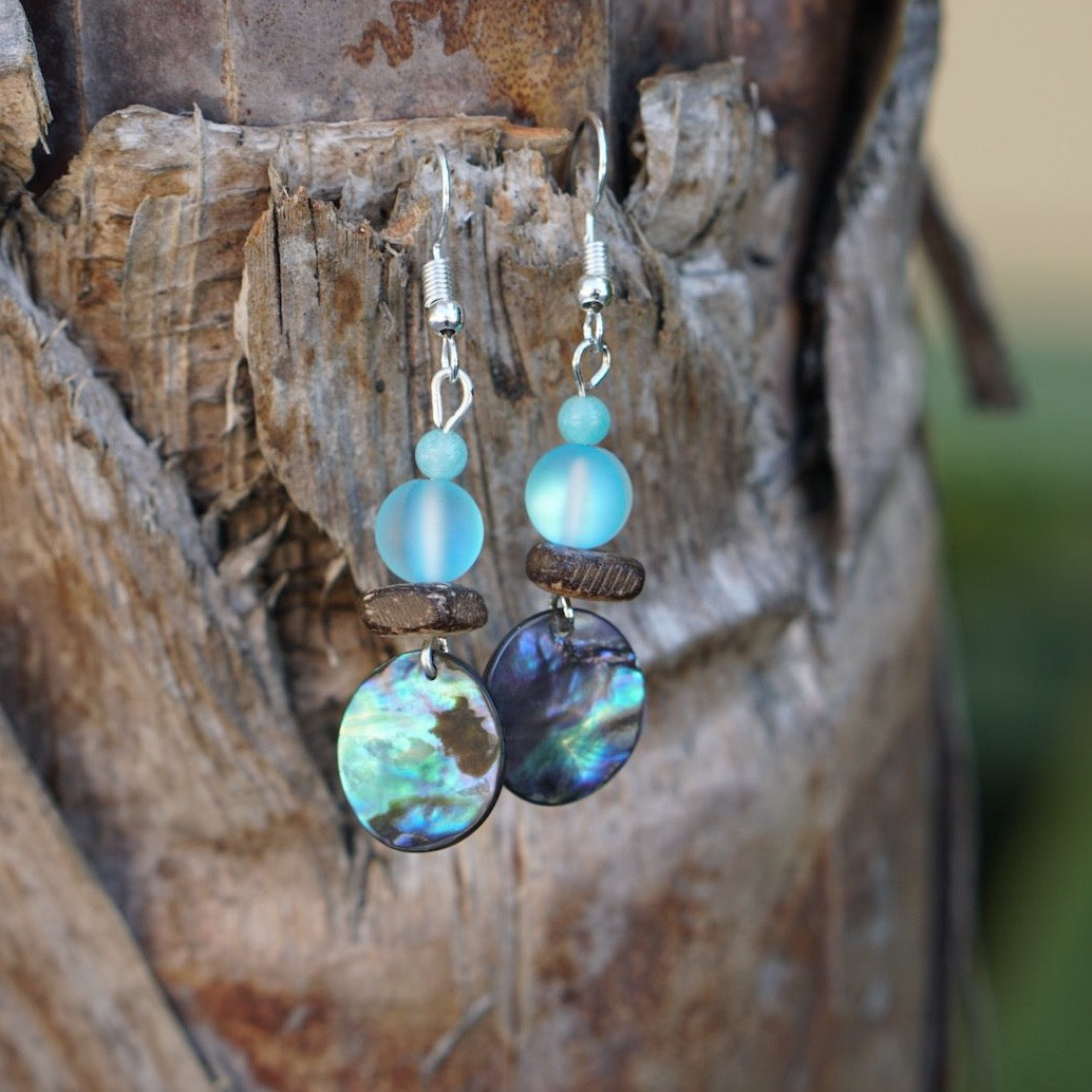 Shell Coin Earrings