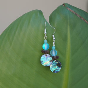 Shell Coin Earrings