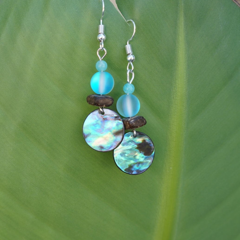 Shell Coin Earrings