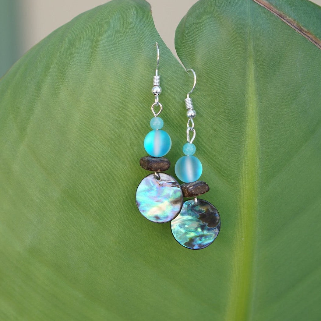 Shell Coin Earrings