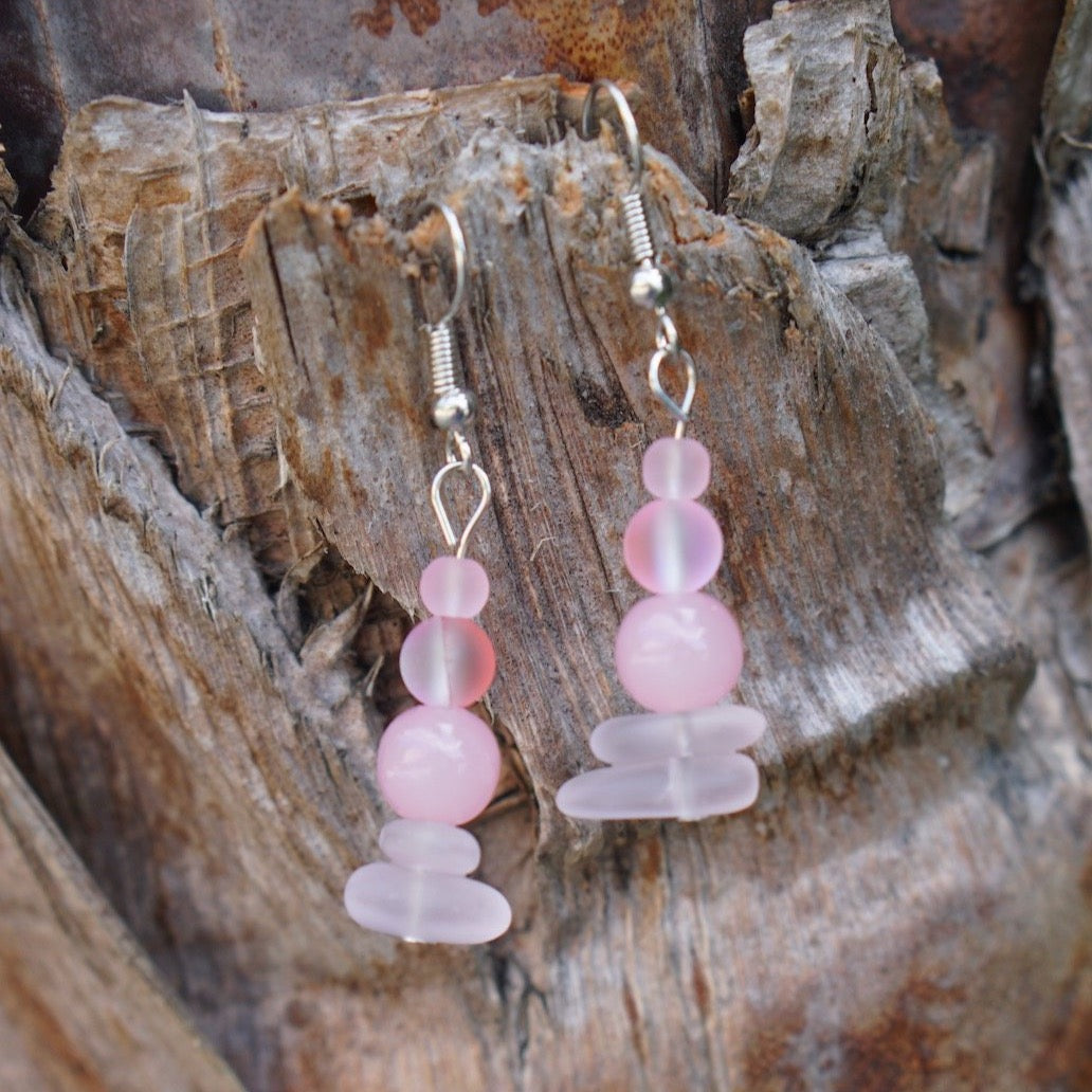 Pink Pebbles Earrings