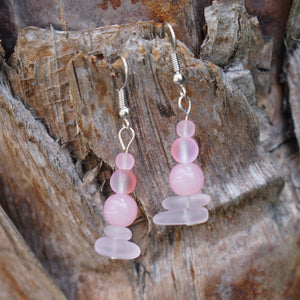 Pink Pebbles Earrings