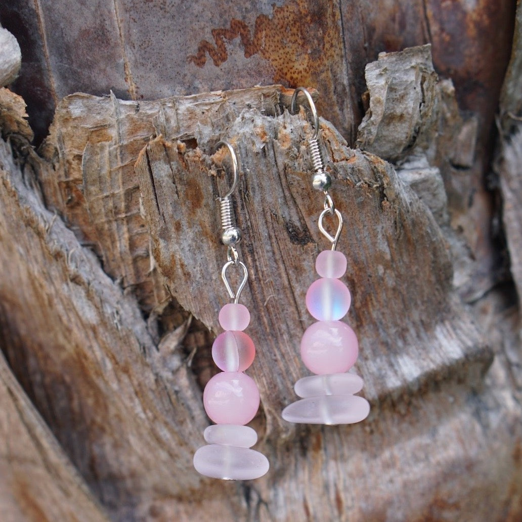 Pink Pebbles Earrings