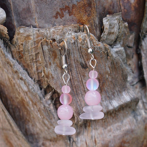 Pink Pebbles Earrings