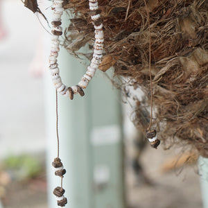 Coco Striped & Shell Necklace, Bracelet, Anklet