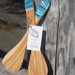 Olive Wood Spatula Set