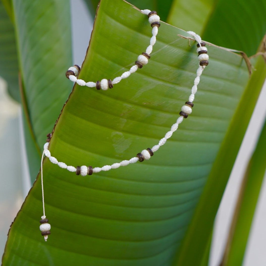 Rice Bead Necklace & Bracelet
