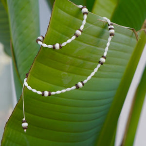 Rice Bead Necklace & Bracelet