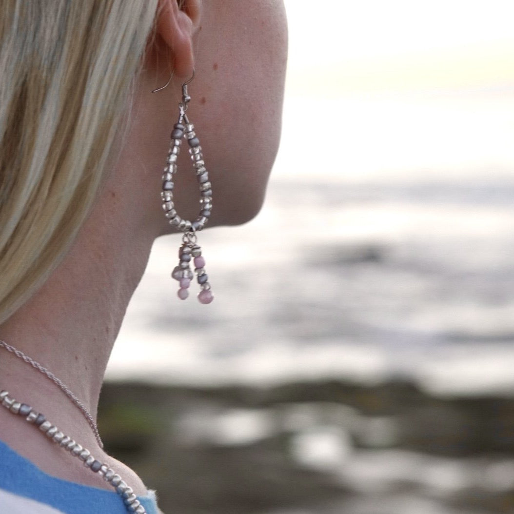 Silver Sands Teardrop Earrings