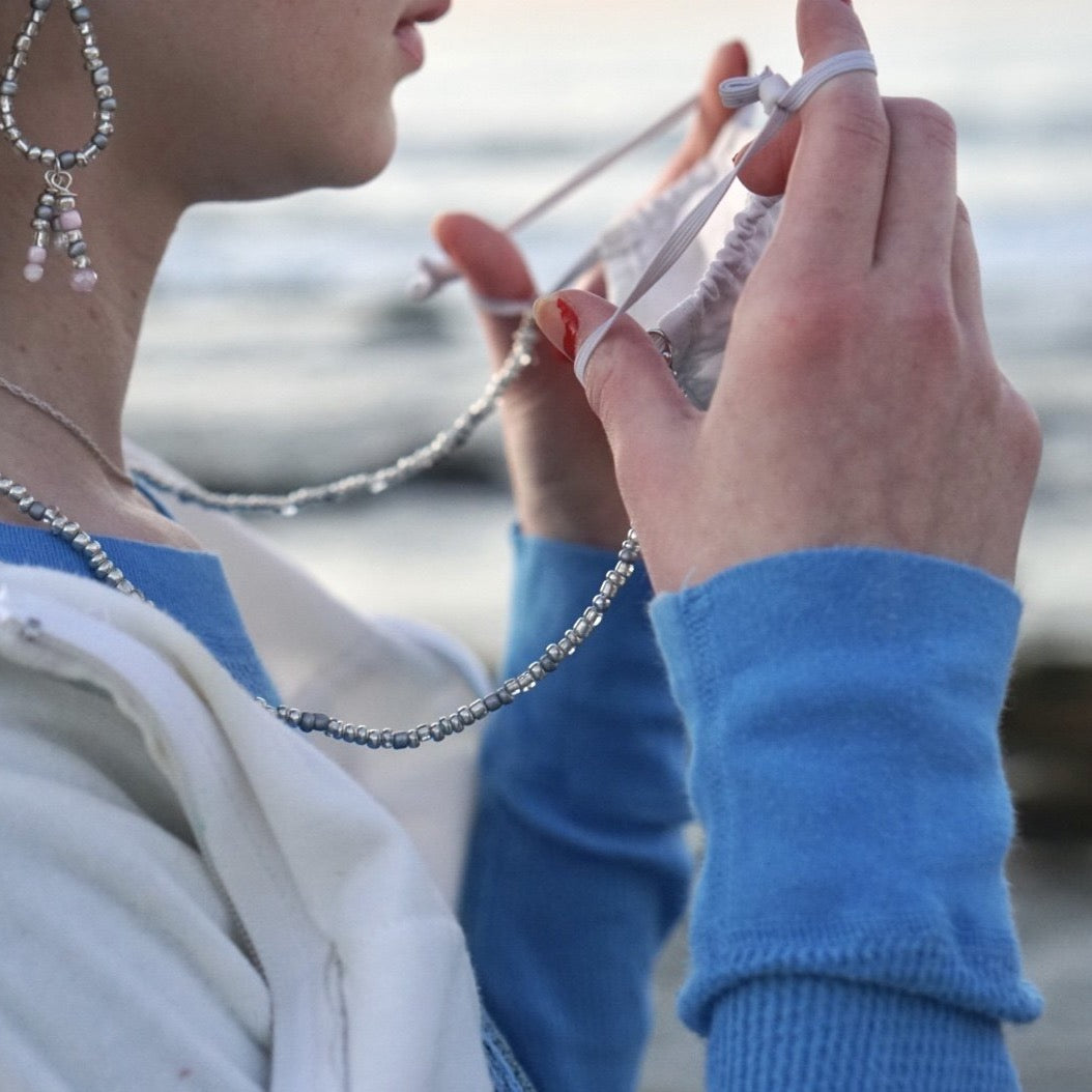 Silver Sands Teardrop Earrings