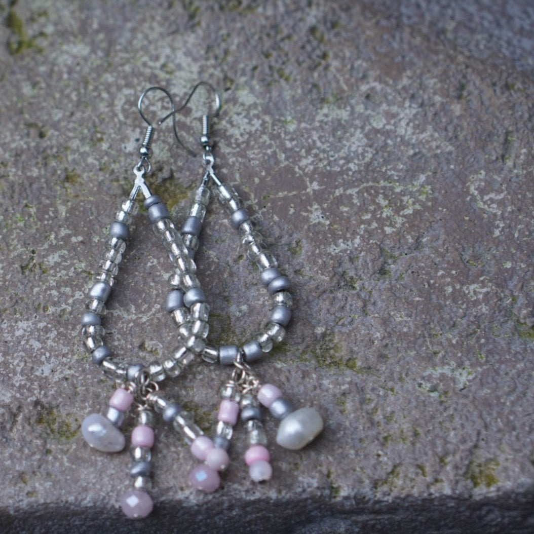 Silver Sands Teardrop Earrings