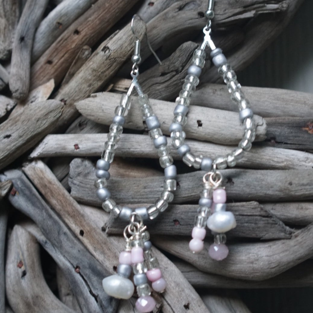 Silver Sands Teardrop Earrings