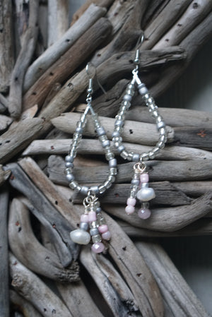 Silver Sands Teardrop Earrings