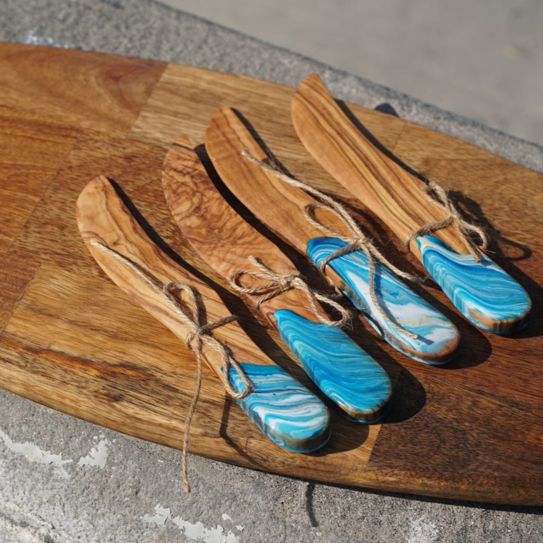 Olive Wood Cheese Spreader