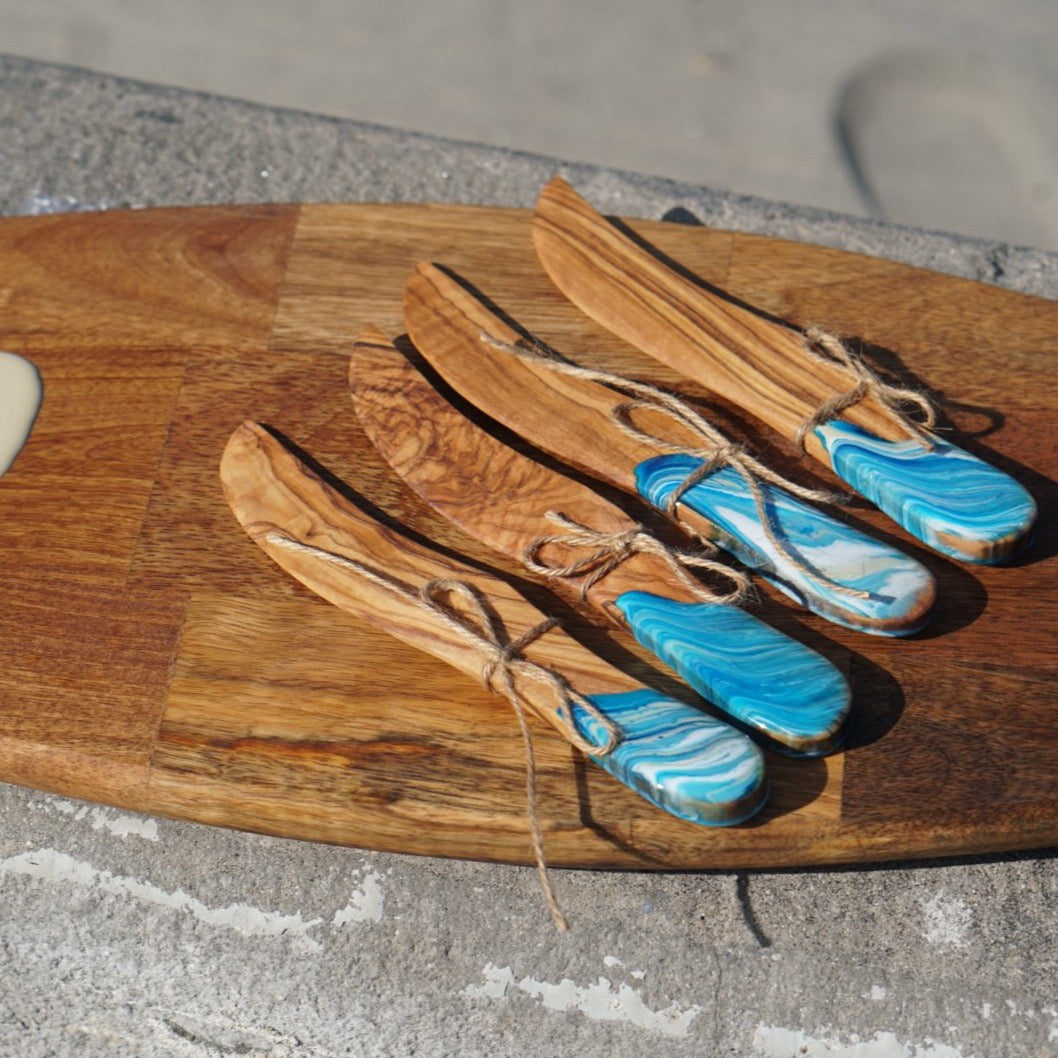 Olive Wood Cheese Spreader