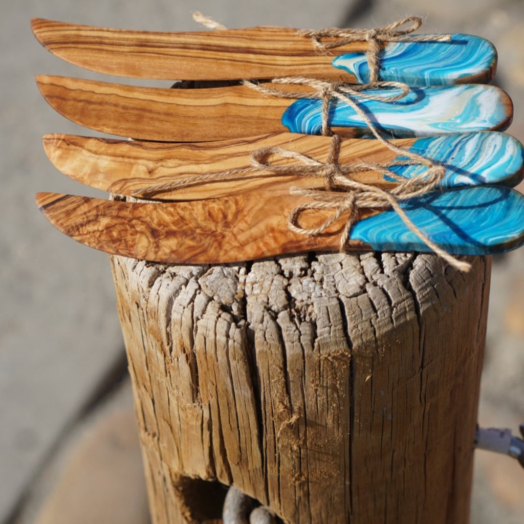 Olive Wood Cheese Spreader