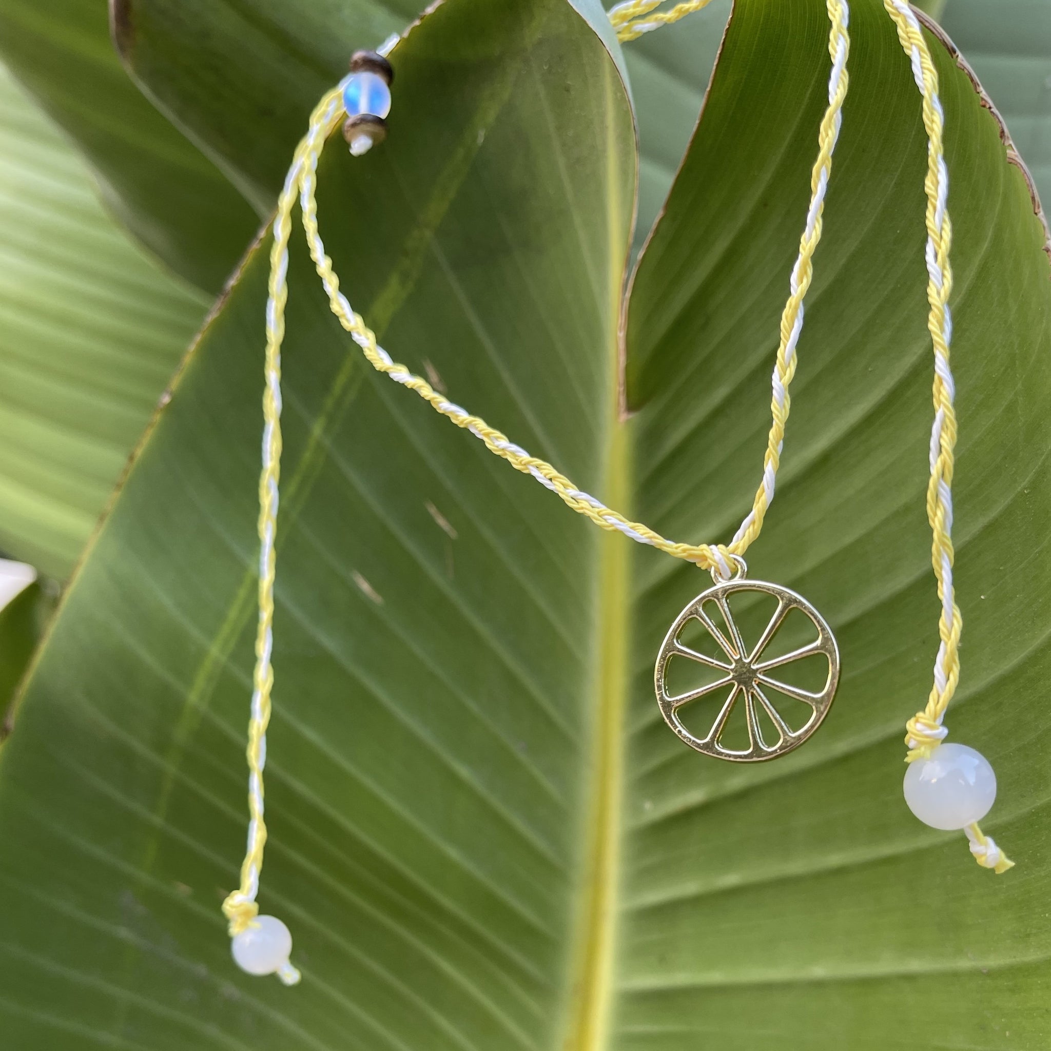 Lemon Wheel Necklace