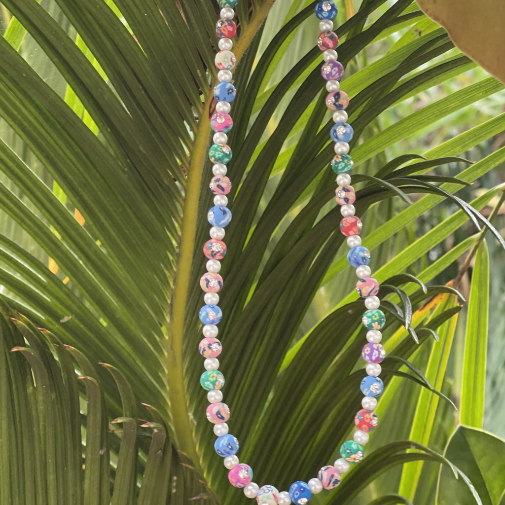 Coconut Girl Collection -Rhinestone Flower & Pearl