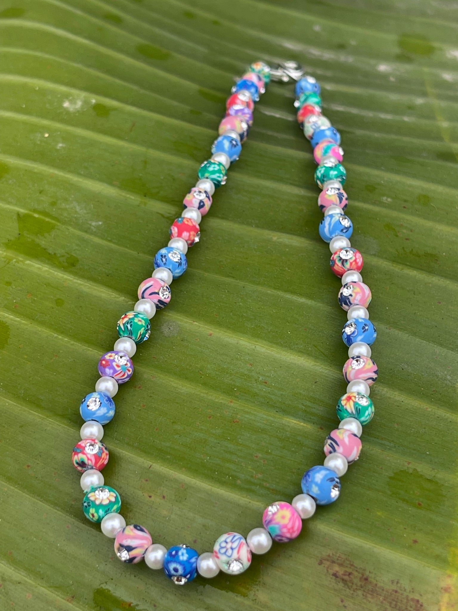 Coconut Girl Collection -Rhinestone Flower & Pearl