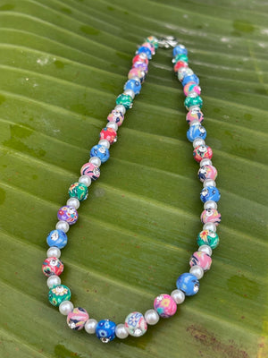Coconut Girl Collection -Rhinestone Flower & Pearl