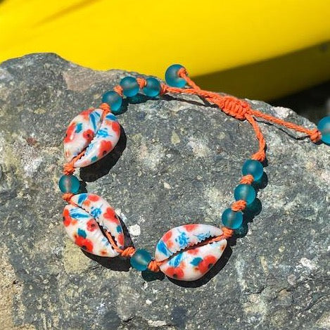 Patterned Cowrie Shell Bracelet/Anklet/Necklace
